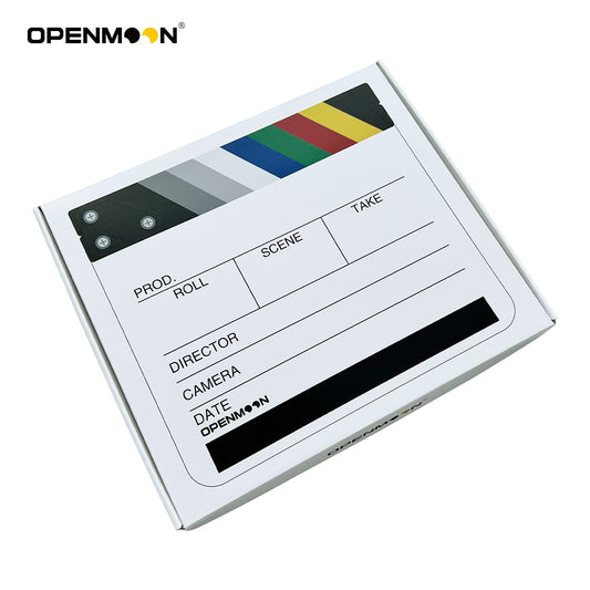 OPENMOON Clap Board Cut Action Scene Clapper Board Slate Comes with 68pcs Filter Tags on The Back