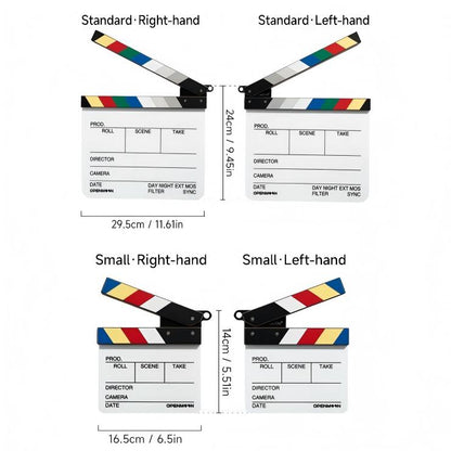 OPENMOON Director Film Clapperboard Cut Action Scene Clapper Board Slate