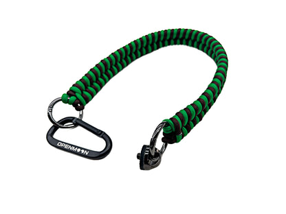 OPENMOON Fortika Plektita Ŝnuro Ŝlosilringo por Viroj kaj Virinoj kun Ŝlosilringo por Fotilo, Fotometro, Distancmezurilo, GoPro kaj Alia Ekipaĵo 