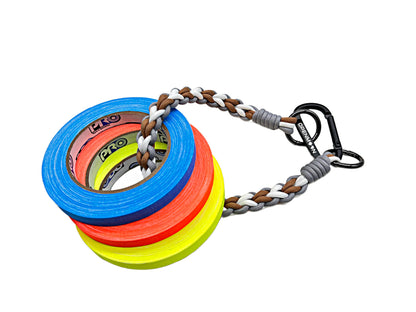 OPENMOON Fortika Plektita Ŝnuro Ŝlosilringo por Viroj kaj Virinoj kun Ŝlosilringo por Fotilo, Fotometro, Distancmezurilo, GoPro kaj Alia Ekipaĵo 