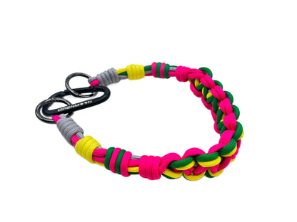 OPENMOON Fortika Plektita Ŝnuro Ŝlosilringo por Viroj kaj Virinoj kun Ŝlosilringo por Fotilo, Fotometro, Distancmezurilo, GoPro kaj Alia Ekipaĵo 