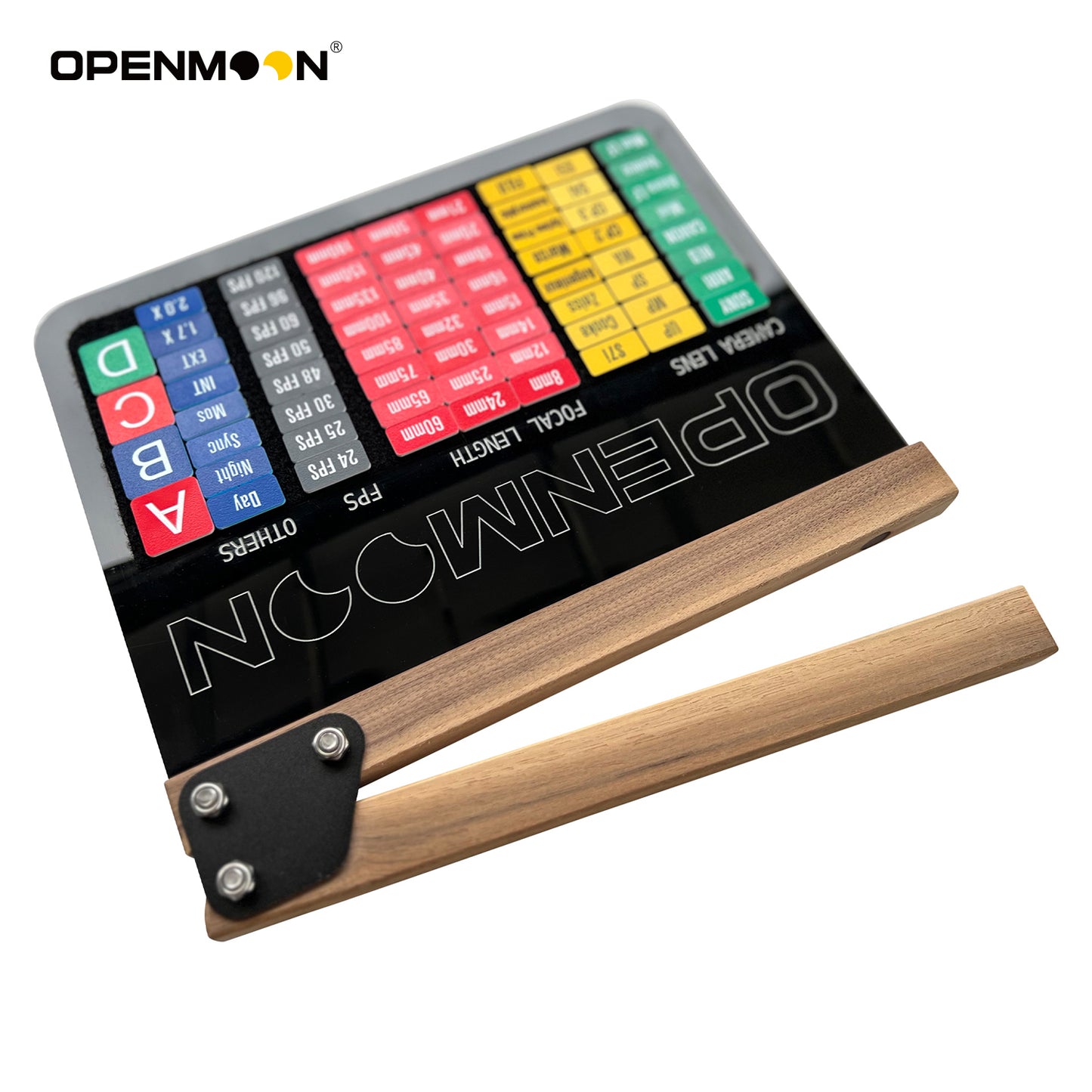 OPENMOON Clapperboard Slate with 68pcs Metadata Tags