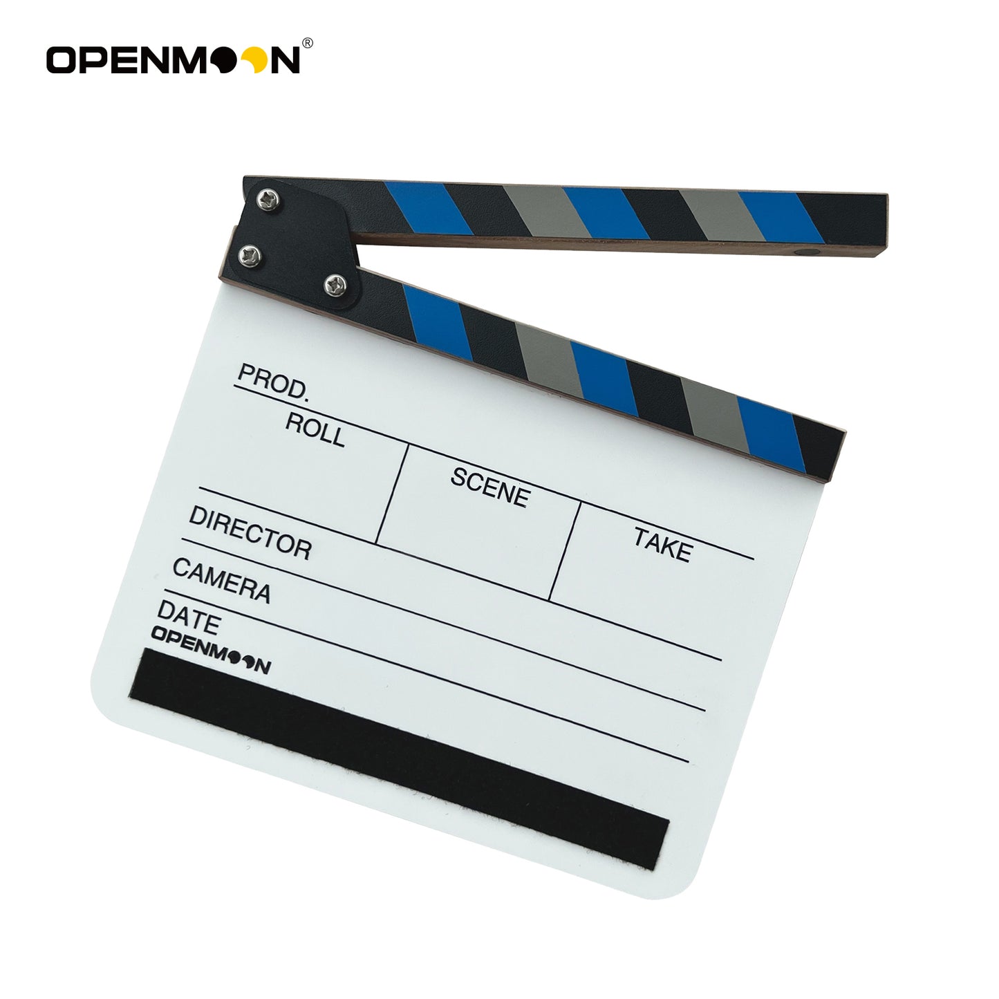 OPENMOON Clapperboard Slate with 68pcs Metadata Tags