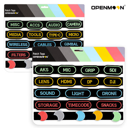 OPENMOON Cinematic Patch Tags (Label Stickers)