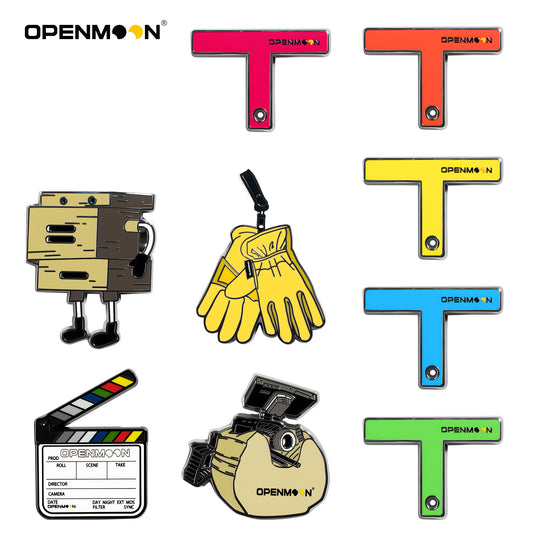 OPENMOON Photography Equipment Theme Alloy Badge, Brooch, Backpack Decoration, Hand-painted Photography Equipment Theme Pin