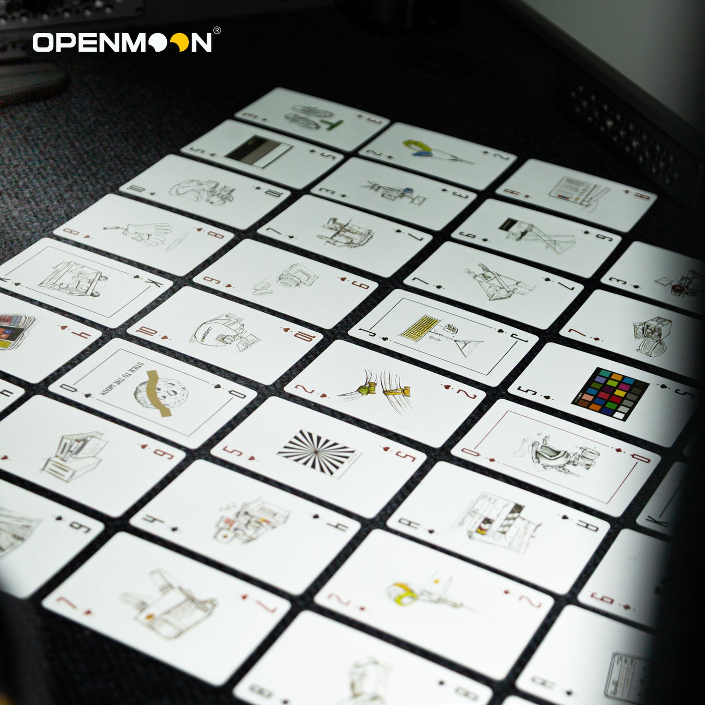 OPENMOON Cinematic Art Playing Cards Hand-Drawn Film Photography Gift, Premium Quality Cardistry Deck