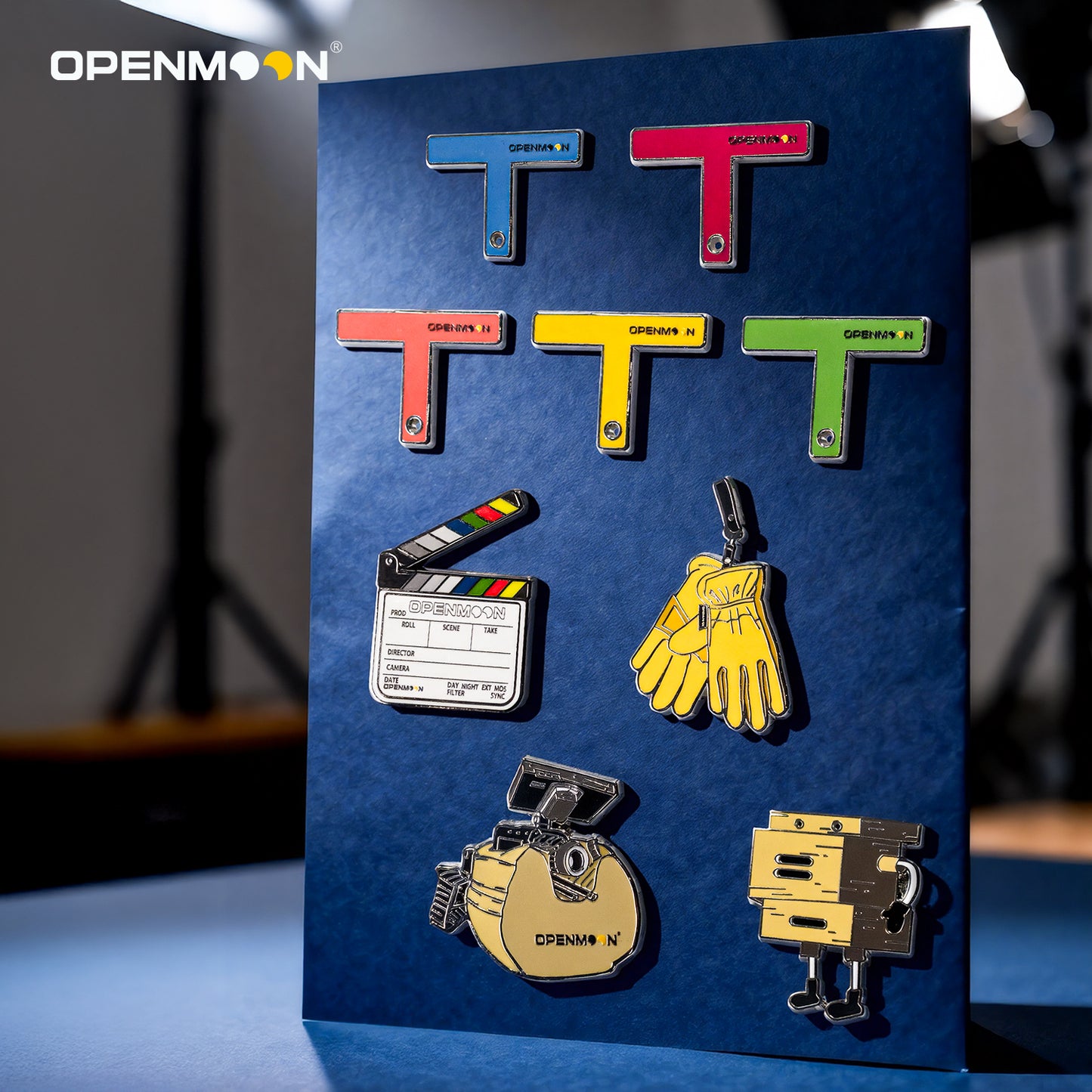 OPENMOON Photography Equipment Theme Alloy Badge, Brooch, Backpack Decoration, Hand-painted Photography Equipment Theme Pin