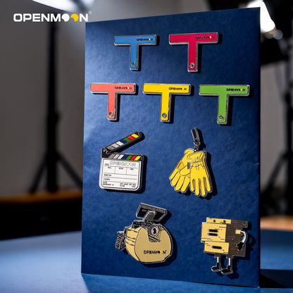 OPENMOON Photography Equipment Theme Alloy Badge, Brooch, Backpack Decoration, Hand-painted Photography Equipment Theme Pin