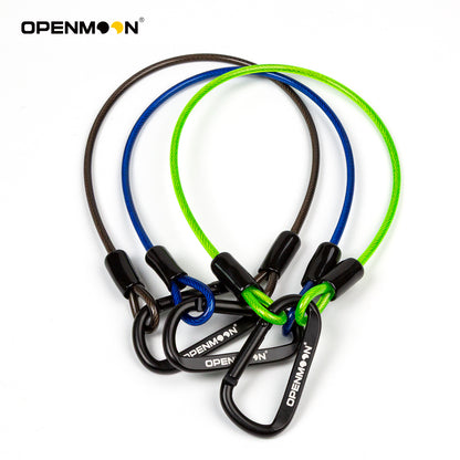 OPENMOON Gaffer Tape Lanyard Stainless Steel Security Tether Lanyard Kit Braided Steel Coated Security Cable