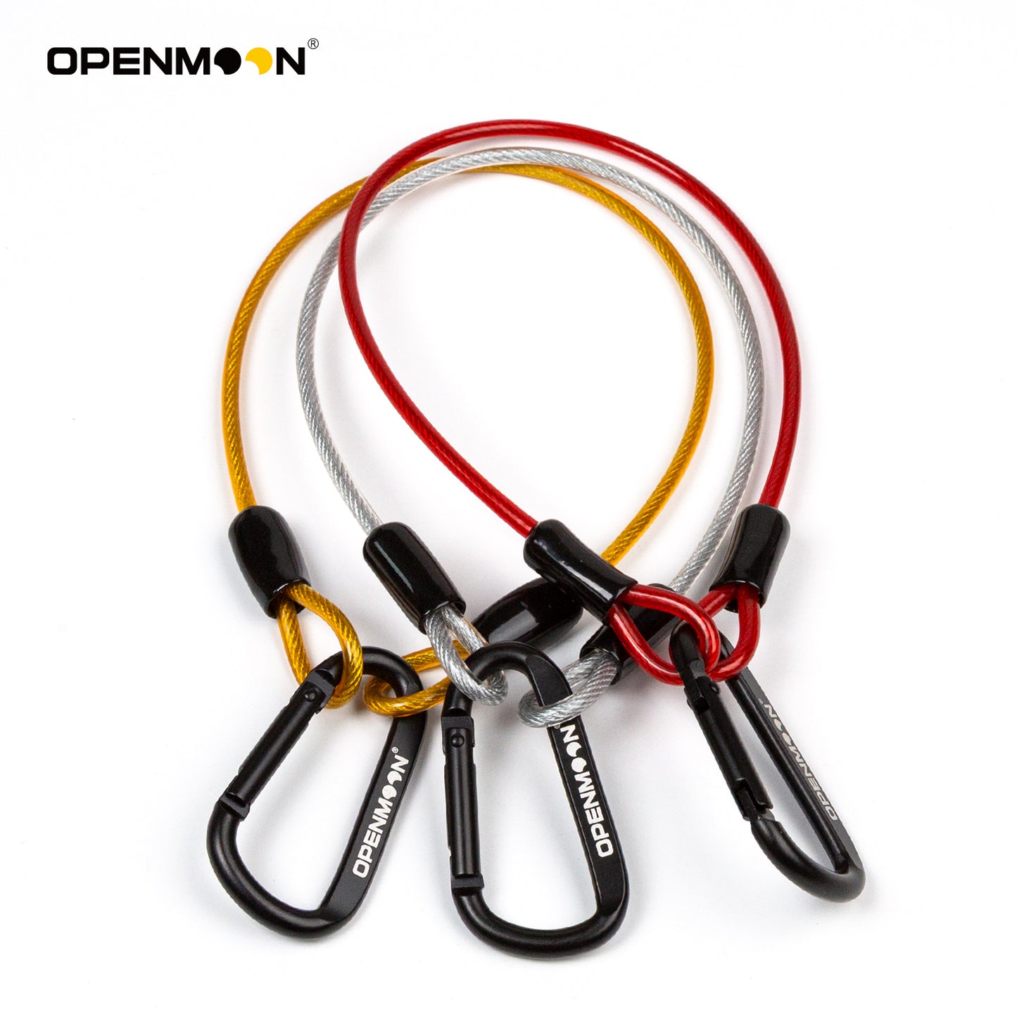 OPENMOON Gaffer Tape Lanyard Stainless Steel Security Tether Lanyard Kit Braided Steel Coated Security Cable