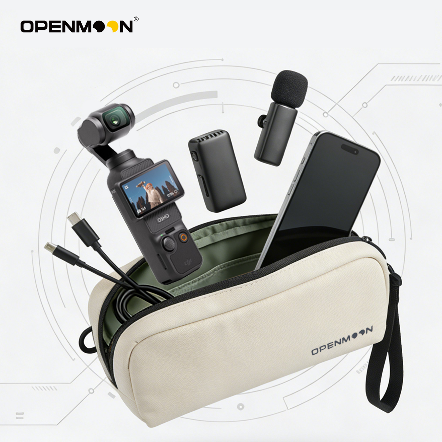 OPENMOON Pocket Camera Bag for DJI Pocket3/4, etc