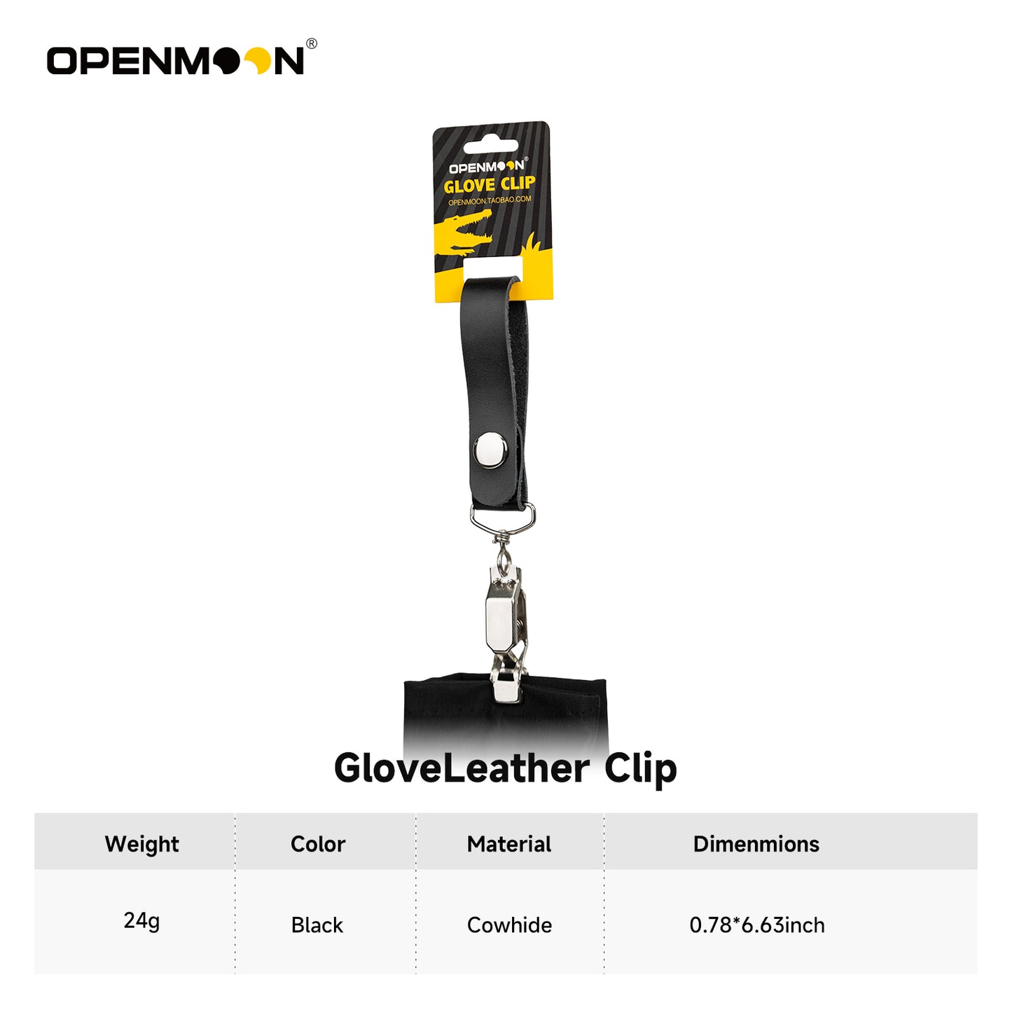OPENMOON Glove Leather Clips (colourful)