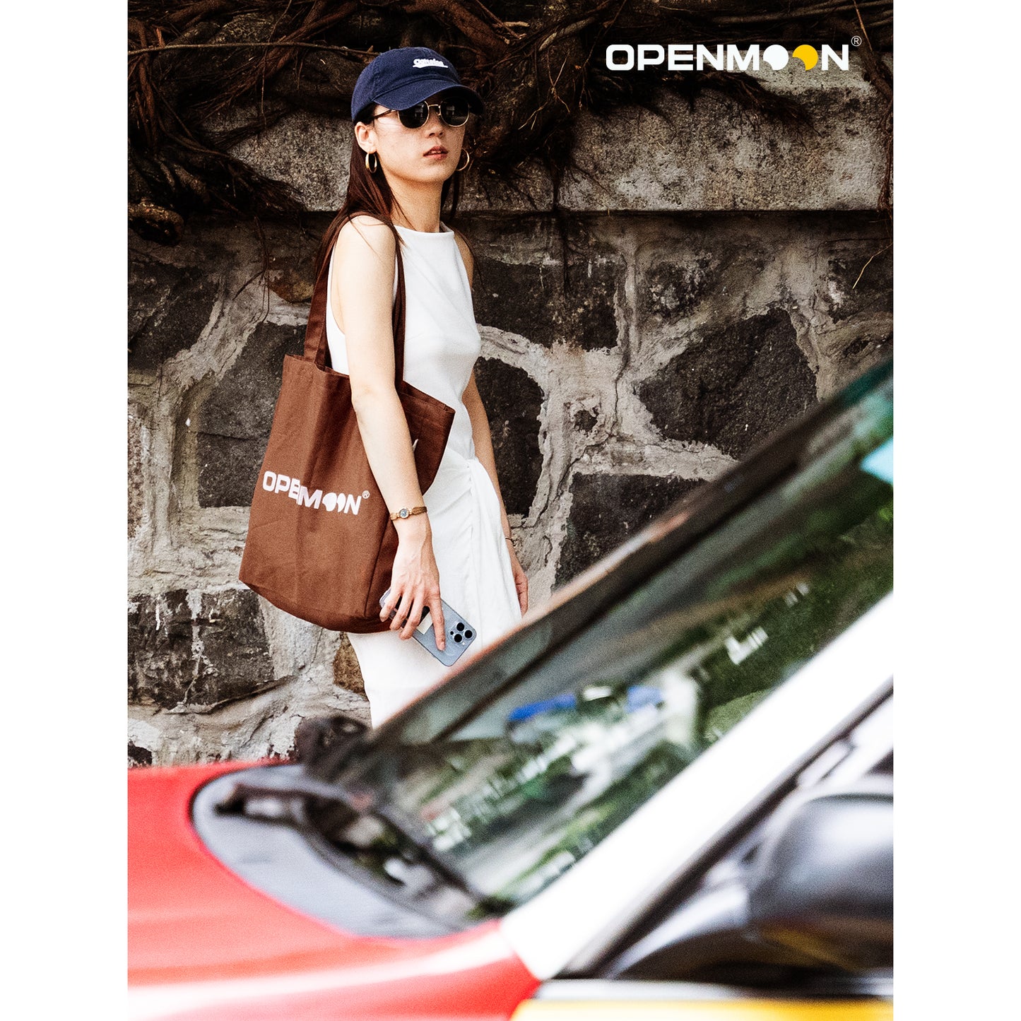 OPENMOON Simple Tote Bag Laptop Bag for Commuting to Work Women's Bag Large Capacity Shoulder Bag