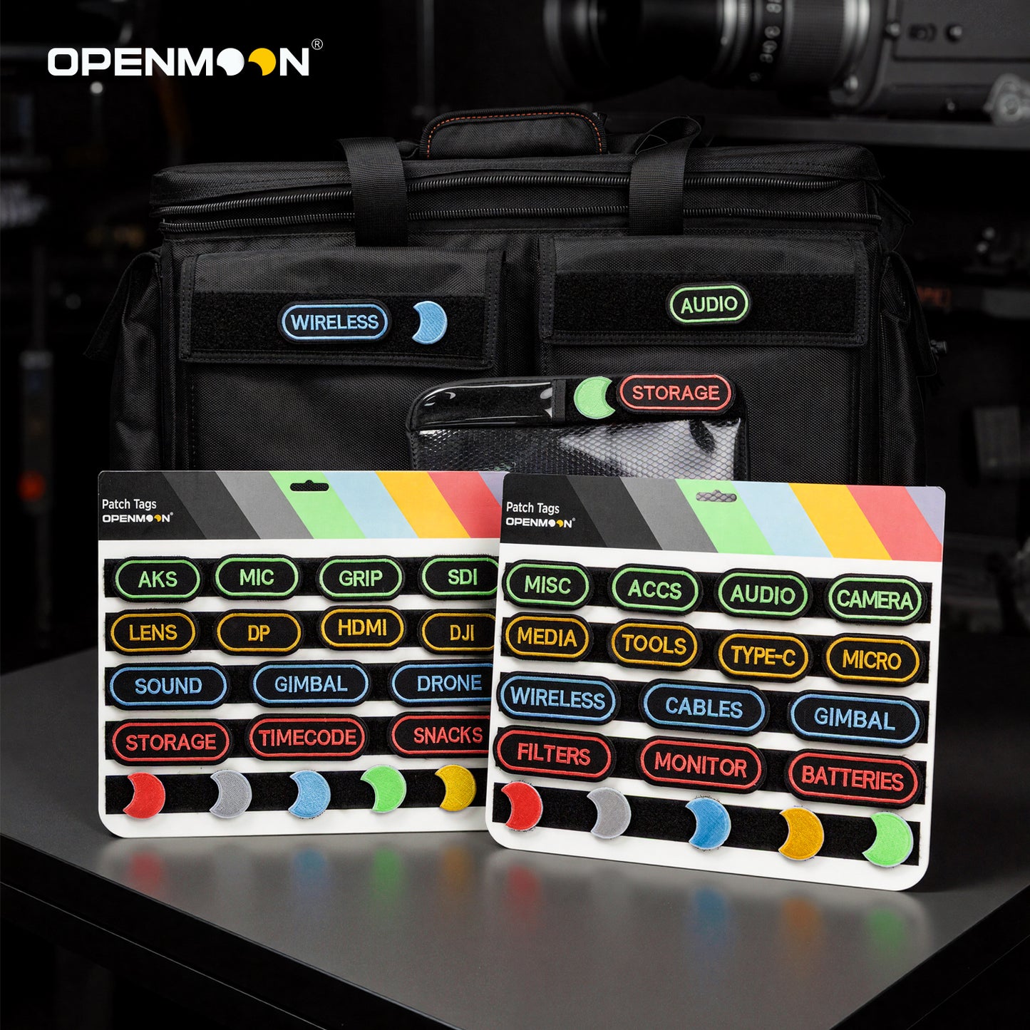 OPENMOON Cinematic Patch Tags (Label Stickers)