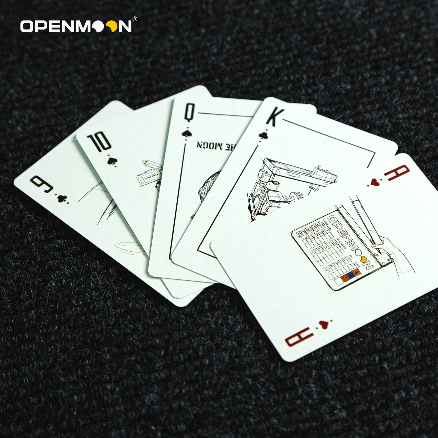 OPENMOON Cinematic Art Playing Cards Hand-Drawn Film Photography Gift, Premium Quality Cardistry Deck