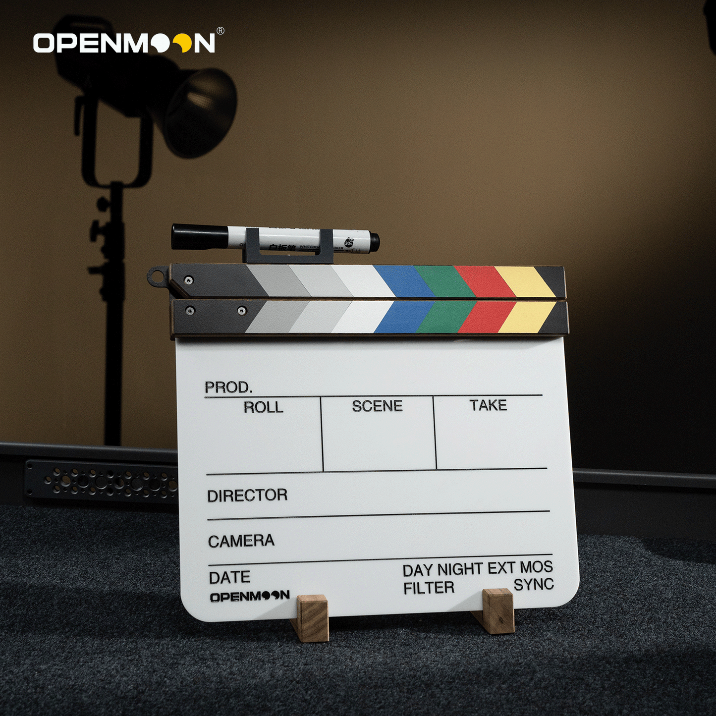 OPENMOON Director Film Clapperboard Cut Action Scene Clapper Board Slate