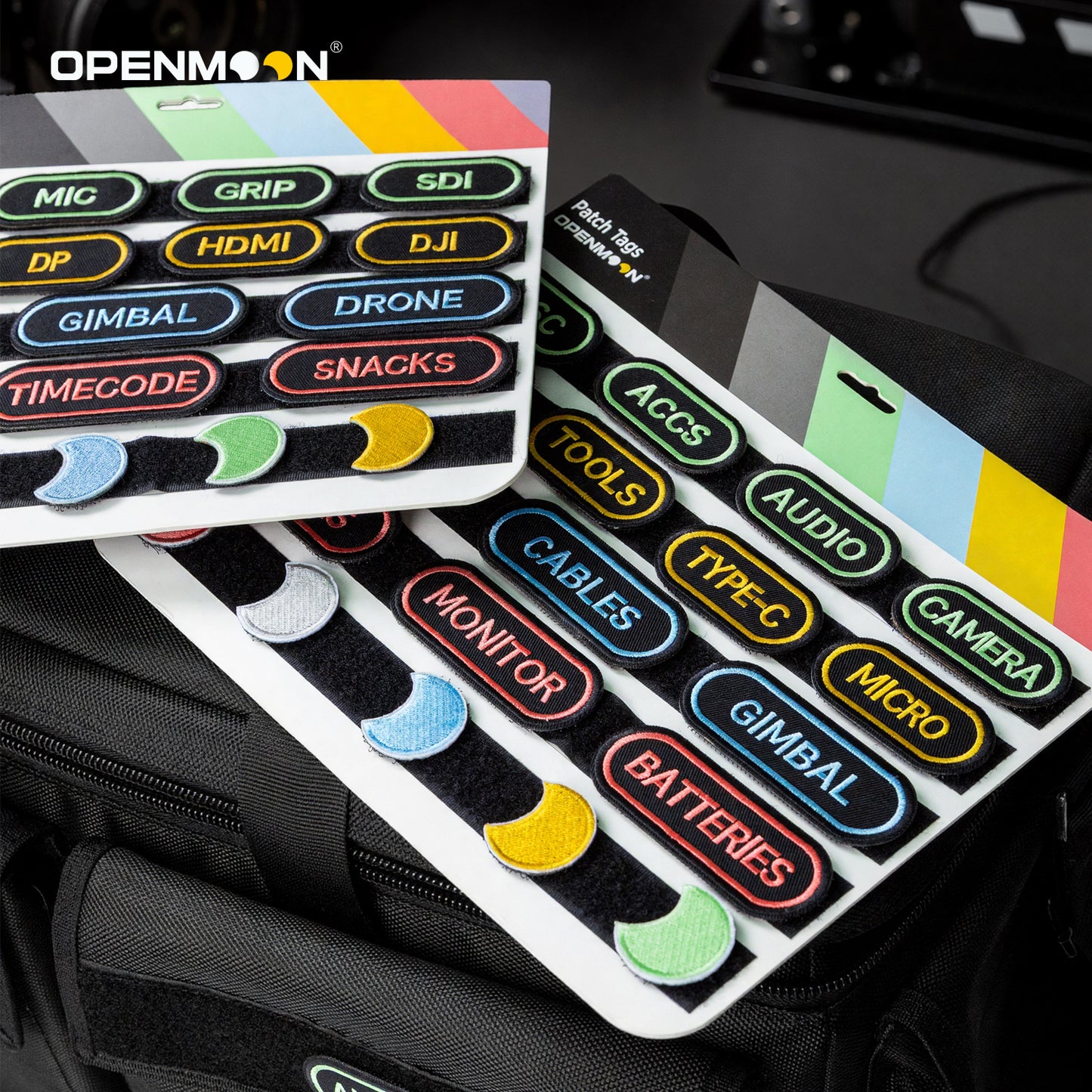 OPENMOON Cinematic Patch Tags (Label Stickers)