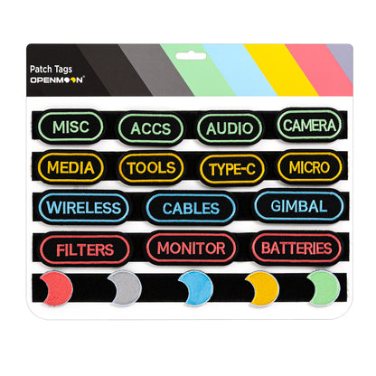OPENMOON Cinematic Patch Tags (Label Stickers)