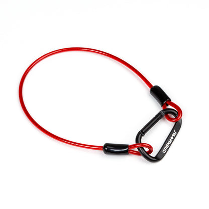 OPENMOON Gaffer Tape Lanyard Stainless Steel Security Tether Lanyard Kit Braided Steel Coated Security Cable