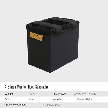 Parasol para monitor de 4,3 pulgadas OPENMOON 